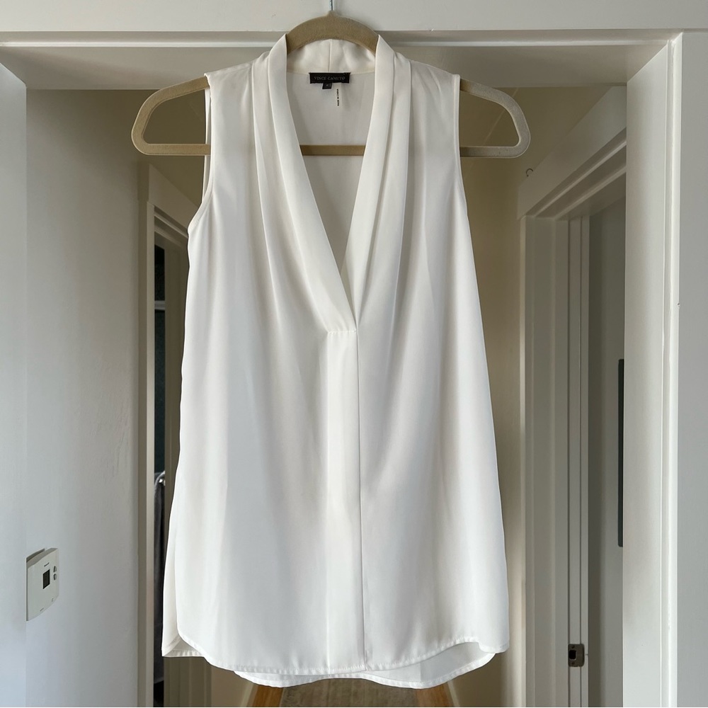 Vince Camuto V Neck Blouse